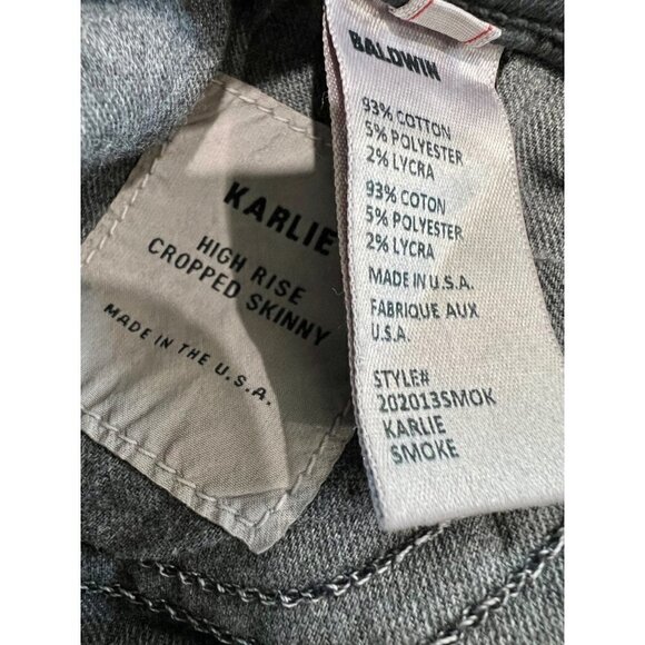 NWT Baldwin Size 30 Karlie High-rise Cropped Skinny Jeans MSRP$228 - Picture 12 of 16